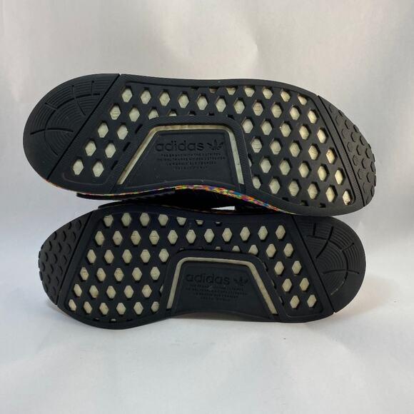 ADIDAS NMD R1 Mosiac Boost (Black/Confetti) Mens Size 4 - Picture 13 of 14